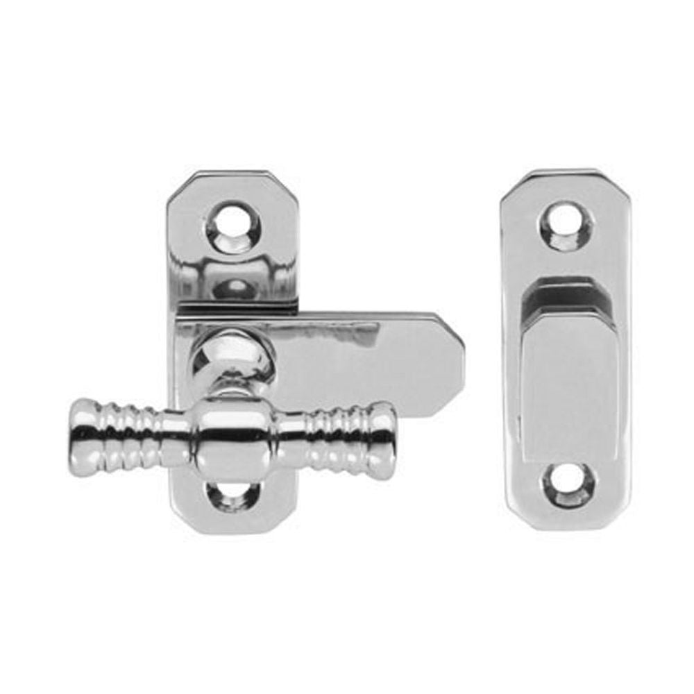 This is an image of a Carlisle Brass - T-Handle Fastener - Polished Chrome that is availble to order from T.H Wiggans Architectural Ironmongery in Kendal in Kendal.