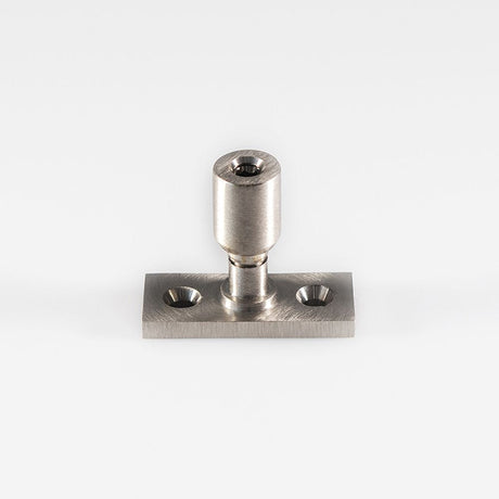 This is an image of a Carlisle Brass - Locking Casement Stay Pin - Satin Nickel that is availble to order from T.H Wiggans Architectural Ironmongery in Kendal in Kendal.