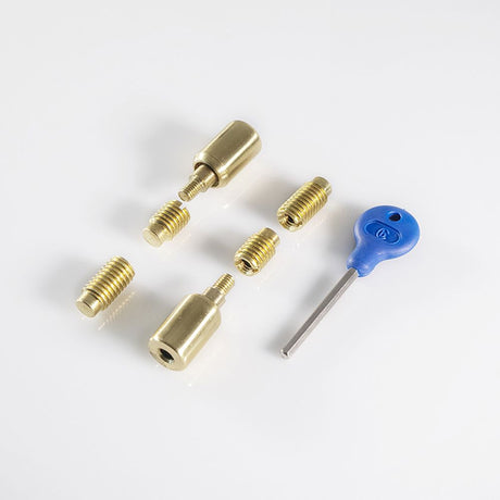 This is an image of a Carlisle Brass - Sash Window Stop - Polished Brass that is availble to order from T.H Wiggans Architectural Ironmongery in Kendal in Kendal.